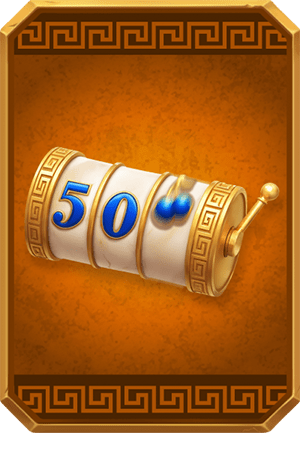 Mache 50 Spins in einer Spielsitzung